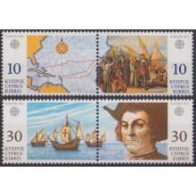 F-EX64296 CYPRUS CHIPRE MNH 1992 EUROPA DISCOVERY OF AMERICA COLON COLUMBUS SHIP BARCOS.