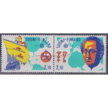 F-EX64299 FINLAD SOUMI MNH 1992 DISCOVERY COLON COLUMBUS SHIP BARCOS MAP.