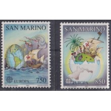 F-EX64303 SAN MARINO MNH 1992 DISCOVERY OF AMERICA COLON COLUMBUS SHIP BARCOS.