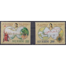 F-EX64304 SAN MARINO MNH 1991 DISCOVERY OF AMERICA COLON COLUMBUS SHIP BARCOS.