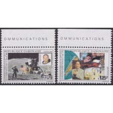 F-EX63140 GABON MNH 2000 SPACE COSMOS APOLLO XI MANNED MOONLANDING MAO.