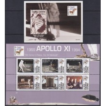 F-EX62522 SIERRA LEONE MNH 1994 SPACE COSMOS 25th APOLLO XI MANNED MOON LANDING.