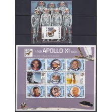 F-EX62515 UGANDA MNH 1994 SPACE COSMOS 25th APOLLO XI MANNED MOON LANDING.