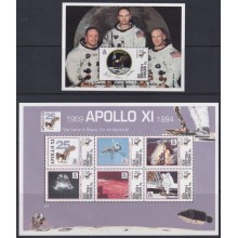 F-EX62514 BRITISH VIRGIN MNH 1994 SPACE COSMOS 25th APOLLO XI MANNED MOON LANDING.