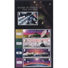 F-EX62622 MAN IS UK MNH 2003 MAN IN SPACE COSMOS 25th ROCKET SATELLITE RADAR.