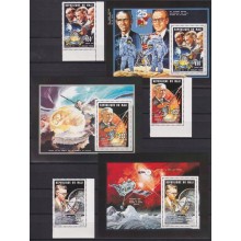 F-EX62618 MALI MNH 1995 SPACE COSMOS PLANET MOON MANNED SATELLITE ROCKET.