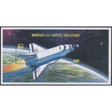F-EX62617 MALI MNH 1996 SPACE NASA COSMOS CHALLENGER  ROCKET AIRPLANE.