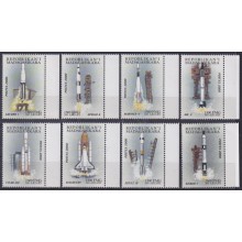 F-EX62452 MADAGASCAR MNH 2000 SPACE COSMOS EXPLORATION ROCKET SATELLITE.