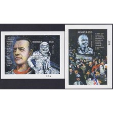 F-EX62485 NICARAGUA MNH 2000 JONH GLENN SPACE COSMOS ROCKET SATELLITE.