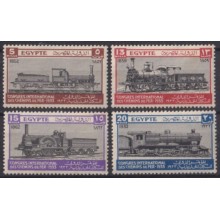 F-EX62065 EGYPT 1933 ORIGINAL GUM CONGRESS RAILROAD TRAIN +90€.