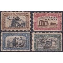 F-EX63238 ITALY SOMALIA ORIGINAL GUM 1927 MILITIA ARCHAELOGY ARCHITECTURE.