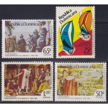 F-EX63011 DOMINICANA REP MNH 1986 DISCOVERY OF AMERICA REGATTA SAILING.