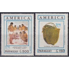 F-EX62911 PARAGUAY MNH 1989 AMERICA UPAEP DISCOVERY COSTUMES ARTESANIA.
