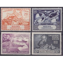 F-EX62006 MALAYSIA MALAYA TRENGGANU MH 1949 UPU.