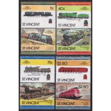 F-EX63865 ST VINCENT MNH 1984 RAILROAD RAILWAYS TRAIN LOCOMOTIVES FERROCARRIL.