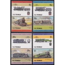 F-EX63877 NUI TUVALU MNH 1985 RAILROAD RAILWAYS TRAIN LOCOMOTIVES FERROCARRIL.