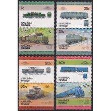 F-EX63878 NANUMEA TUVALU MNH 1985 RAILROAD RAILWAYS TRAIN LOCOMOTIVES FERROCARRIL.
