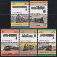 F-EX63885 FUNAFUTI TUVALU MNH 1984 RAILROAD RAILWAYS TRAIN LOCOMOTIVES FERROCARRIL.