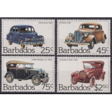 F-EX63887 BARBADOS MNH OLD CAR AUTOMOVIL.