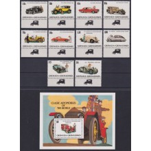 F-EX62882 GRENADA GRENADINES MNH 1983 CLASSIC OLD CAR AUTOMOVIL.