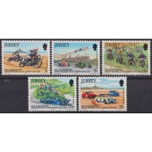 F-EX63489 JERSEY UK ENGLAND MNH 1980 60th ANNIV MOTOR CYCLE OLD CAR.