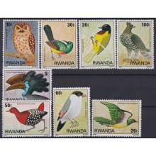 F-EX63511 RWANDA MNH 1979 WILDLIFE FAUNA OWL BUHOS BIRD AVES PAJAROS.