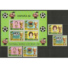 F-EX63517 TANZANIA MNH 1982 CHAMPIONSHIP SOCCER FOOTBALL.
