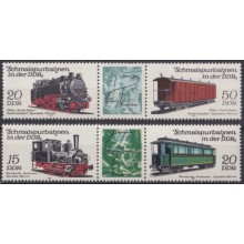 F-EX63304 GERMANY DDR MNH 1983 RAILROAD RAILWAYS TRAIN FERROCARRIL LOCOMOTIVES.