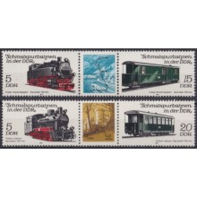 F-EX63305 GERMANY DDR MNH 1981 RAILROAD RAILWAYS TRAIN FERROCARRIL LOCOMOTIVES.