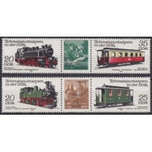 F-EX63306 GERMANY DDR MNH 1980 RAILROAD RAILWAYS TRAIN FERROCARRIL LOCOMOTIVES.