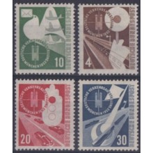 F-EX63300 GERMANY MNH 1953 TRANSPORT & RAILROAD RAILWAYS TRAIN FERROCARRIL LOCOMOTIVES.