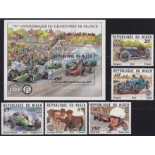 F-EX62889 NIGER MNH 1981 75th ANNIV GRAN PRIX RACING CAR OLD CAR AUTOMOVIL.