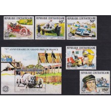 F-EX62892 CENTRAL AFRICA MNH 1981 75th ANNIV GRAN PRIX RACING CAR OLD CAR.
