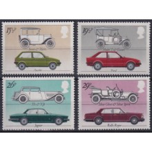 F-EX63498 ENGLAND UK MNH 1961 CLASSIC CAR AUTOMOVIL SET.