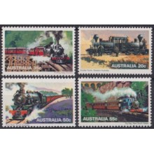 F-EX63314 AUSTRALIA MNH 1979 RAILROAD RAILWAYS FERROCARRIL LOCOMOTIVES.
