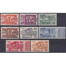 F-EX63294 BELGIUM MH 1950-52 COLIS POSTAUX RAILROAD RAILWAYS TRAIN FERROCARRIL LOCOMOTIVES.