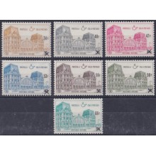 F-EX63284 BELGIUM MNH 1972 COLIS POSTAUX ARCHITECTURE RAILROAD RAILWAYS TRAIN FERROCARRIL LOCOMOTIVES.