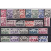 F-EX62774 BELGIUM USED 1938 COLIS POSTAUX RAILROAD RAILWAYS TRAIN FERROCARRIL LOCOMOTIVES.