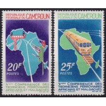 F-EX63331 CAMEROUN MNH 1967 RAILROAD TECHNICICIAN CONFERENCE RAILROAD.