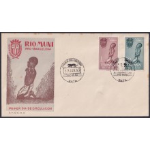 F-EX64076 RIO MUNI SPANISH COLONIES 1963 FDC PRO INDIGENOUS PRAYER.