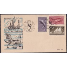 F-EX64084 SIDI IFNI MOROCCO 1958 FDC STAMP DAY MARINE FISH FAUNA.