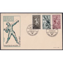 F-EX64125 SIDI IFNI MOROCCO 1959 FDC STAMP DAY SPORT SOCCER FOOTBALL.