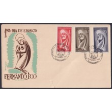F-EX64094 FERNANDO POO 1960 FDC PRAYER CHRISTIAN WOMAN.