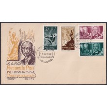 F-EX64139 FERNANDO POO 1960 FDC MANUEL DE FALLA MUSIC COMPOSITER.
