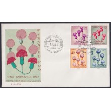 F-EX64142 FERNANDO POO 1967 FDC PRO CHILDREN FLOWER FLORES.