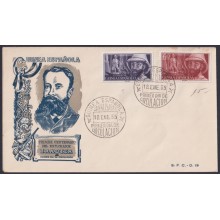 F-EX64088 SPANISH GUINEA 1955 FDC CENT IRADIER EXPEDITION INDIGENOUS CANOES SHIP.