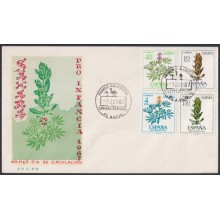 F-EX64105 SPANISH SAHARA 1967 FDC PRO CHILDREN FLOWER FLORES.