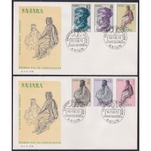 F-EX64109 SPANISH SAHARA 1972 FDC INDIGENOUS TIPES.