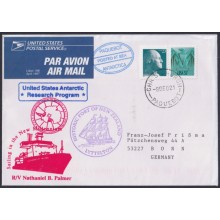 F-EX64199 USA ANTARCTIC PAQUEBOT NEW ZEALAND STATION 2021 COVER TO GERMANY.