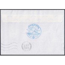 F-EX64202 RUSSIA 2002 47º - 48º MAGDALENA OLDENDORF ANTARCTIC STATION COVER POLAR.